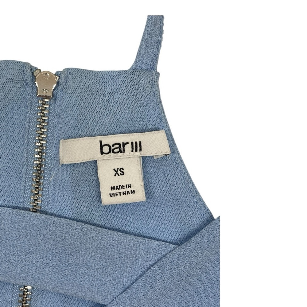 Bar III V-neck Halter Top - Light Blue - Size XS - Picture 4 of 9